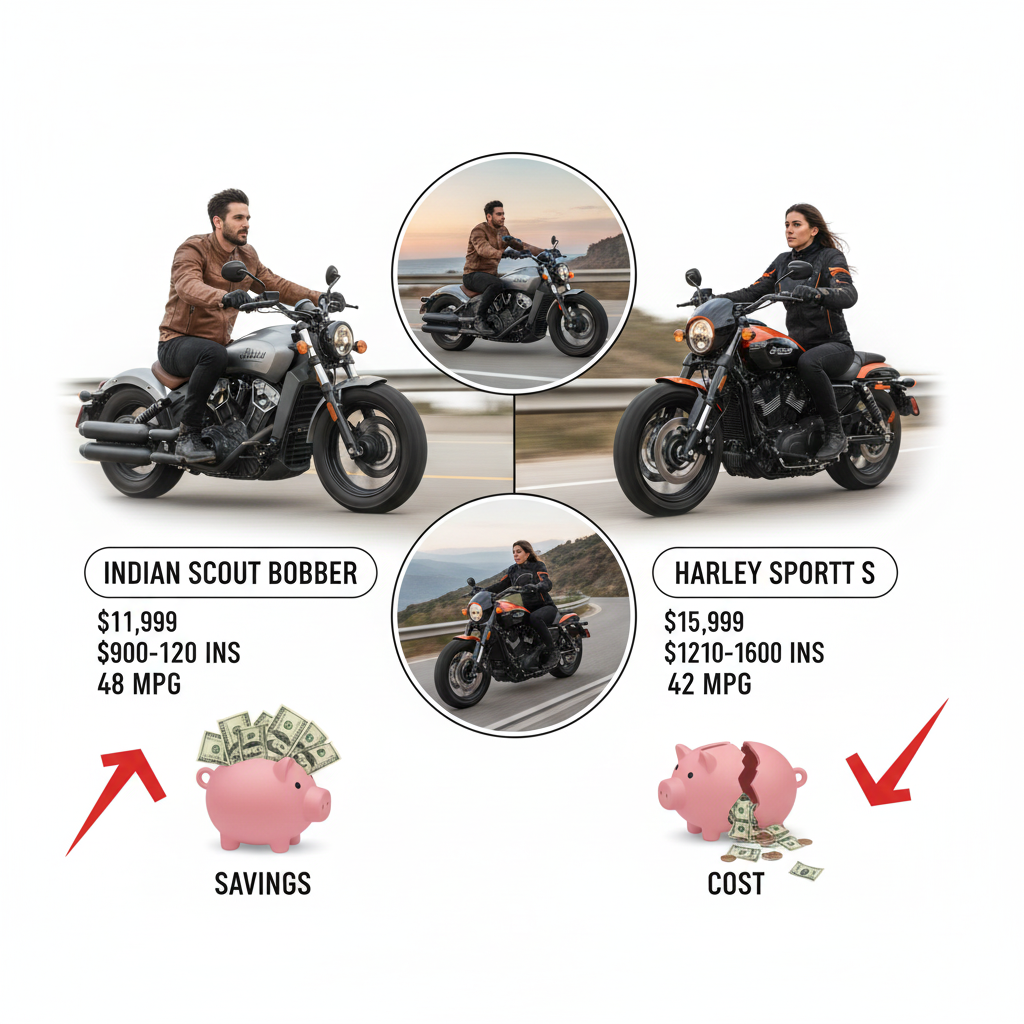 2025 Indian Scout Bobber vs Harley Sportster S
